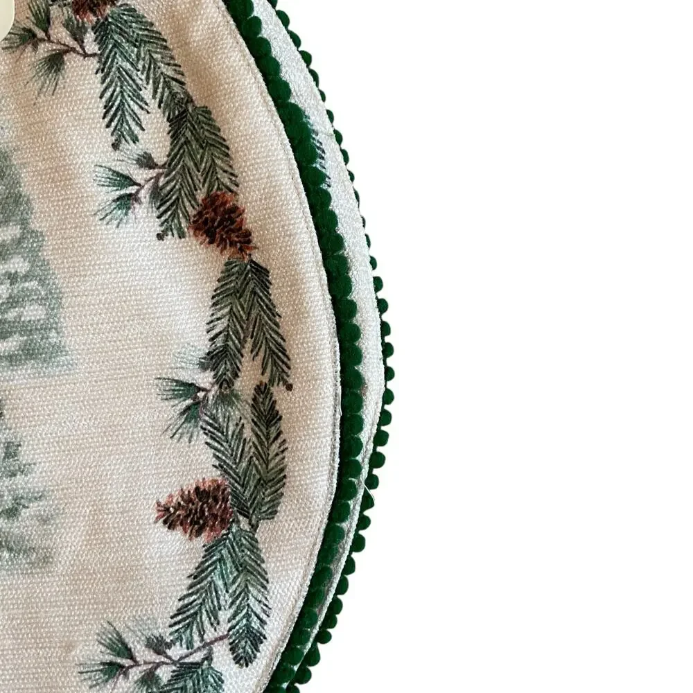 Cynthia Rowley Winter Pine Tree Christmas Placemats 15in Set of 4 Holiday New